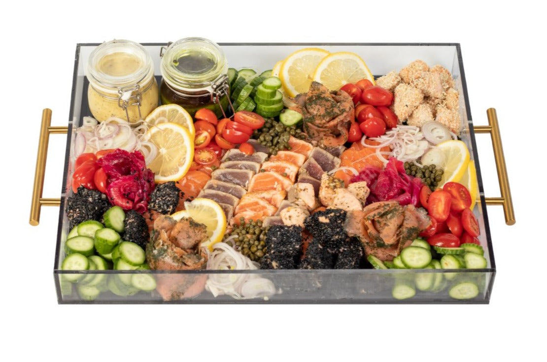 Deluxe Fish Board on Acrylic Gift Platter LARGE 12 x 16